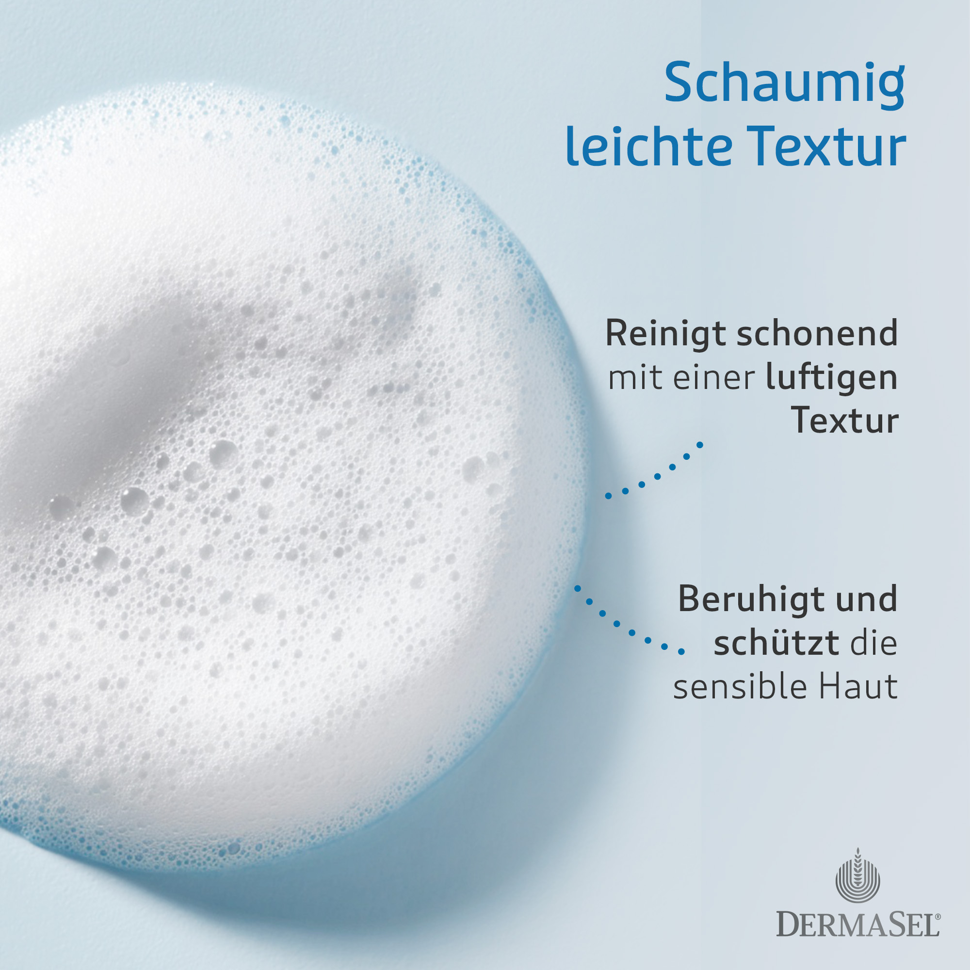 DERMASEL PUR + DUSCHSCHAUM 180 ml Schaum