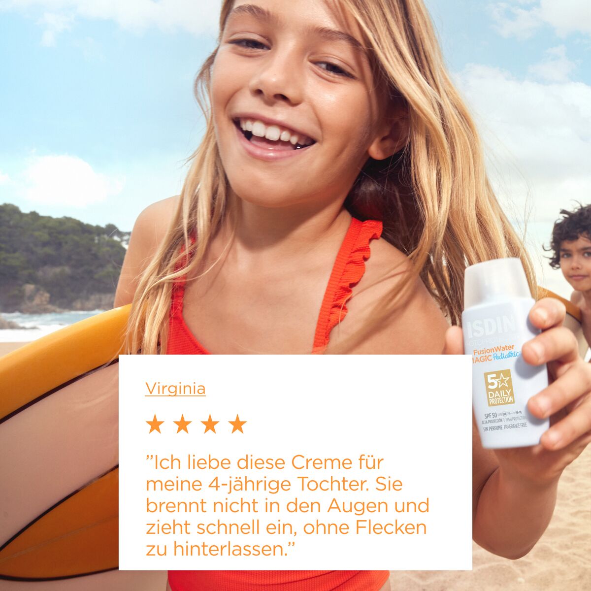 ISDIN Pediatrics FusionWater MAGIC Kinder Sonnencreme 50 50 ml Emulsion