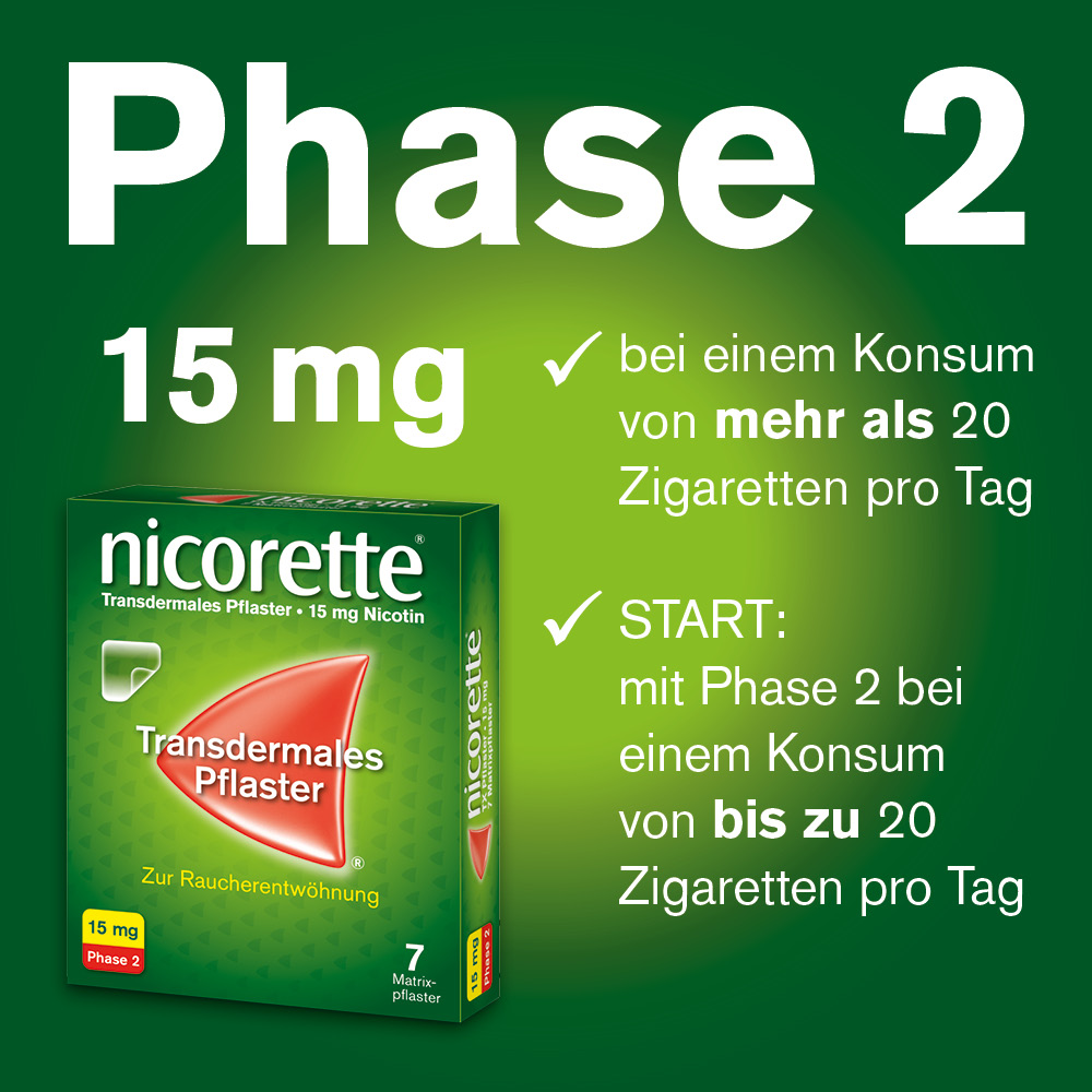 nicorette Nikotinpflaster mit 25 mg Nikotin zur Raucherentwöhnung