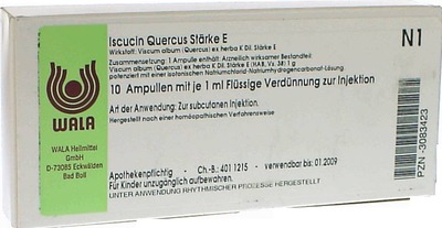 Iscucin quercus Stärke E Ampullen 10X1 ml Ampullen