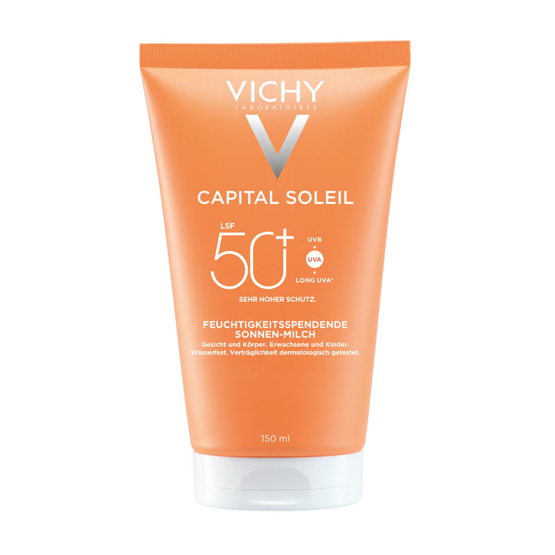 VICHY CAPITAL SOLEIL FEUCHTIGKEITSSPENDENDE SONNEN-MILCH LSF 50+ 150 ml Milch