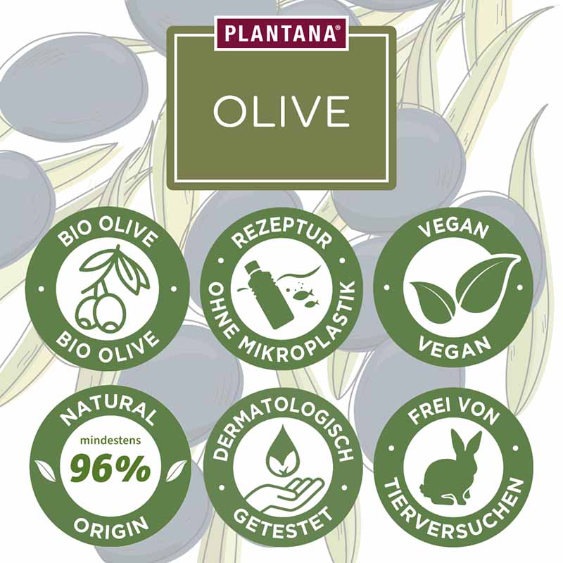 PLANTANA Pflegeduschbad Olive 500 ml Duschgel