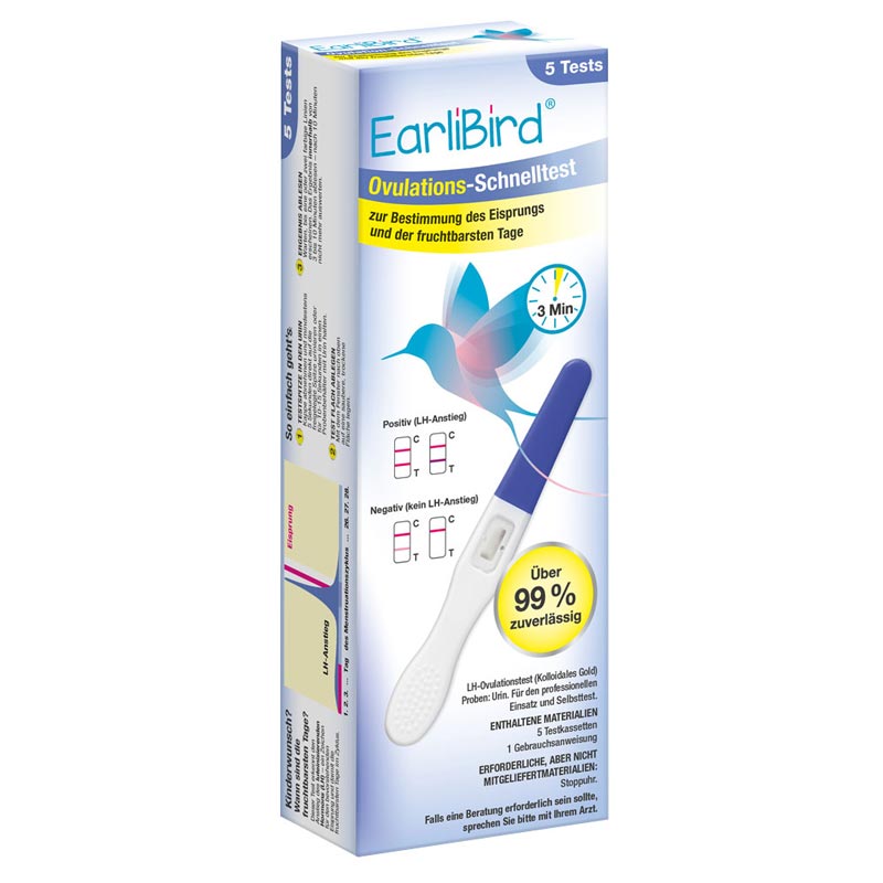 EarliBird Ovulatons-Schnelltest 5 St Teststreifen