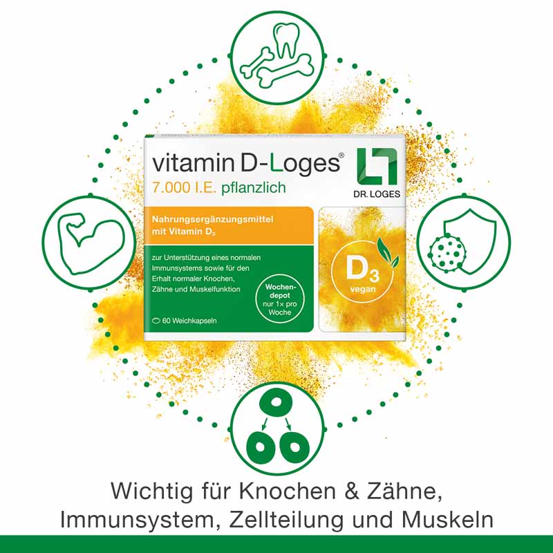 vitamin D-Loges 7.000 I.E. pflanzlich 30 St Weichkapseln