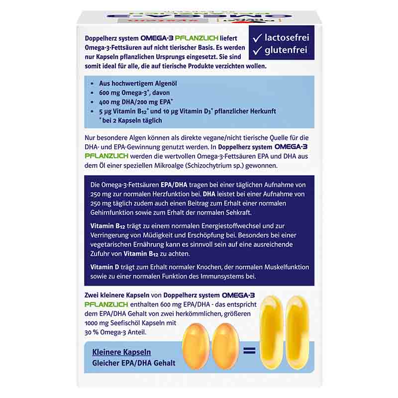 Doppelherz system OMEGA-3 PFLANZLICH 60 St Kapseln