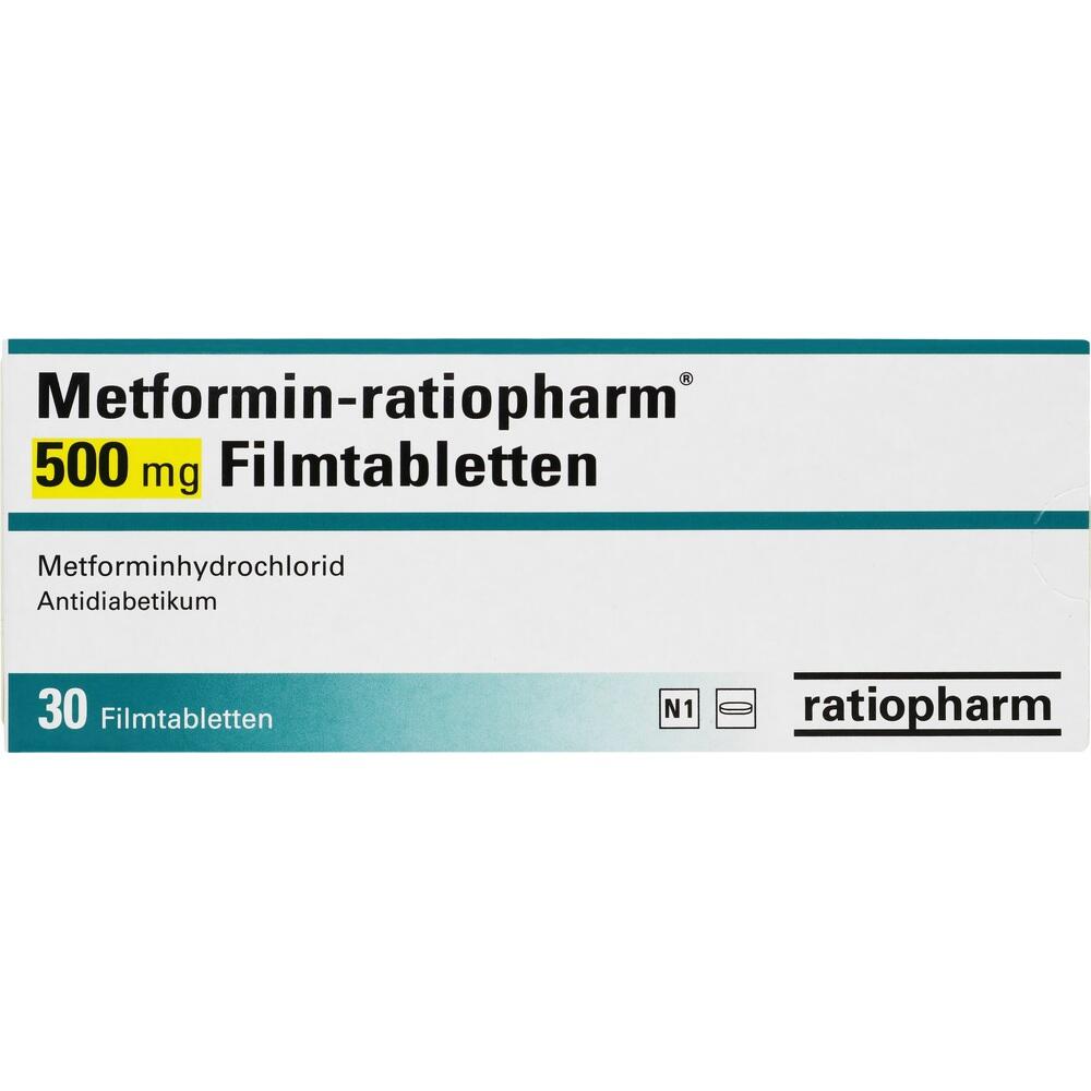 Metformin-ratiopharm 500mg 30 St Filmtabletten