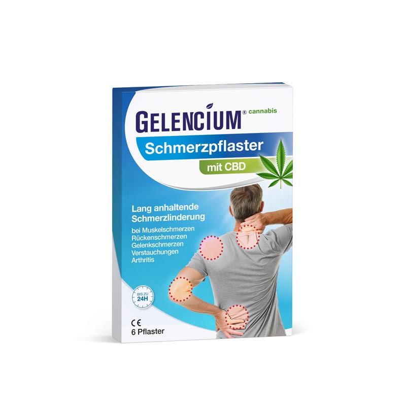 GELENCIUM Schmerzpflaster mit CBD 6 St Pflaster