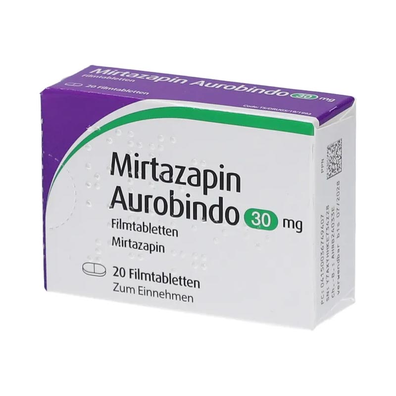 Mirtazapin Aurobindo 30mg 20 St Filmtabletten