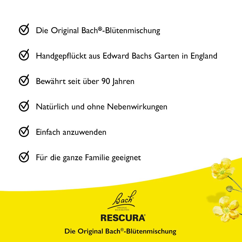 Bach RESCURA PASTILLEN, Orange-Holunder 50 g Pastillen