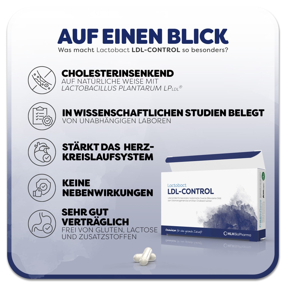 LACTOBACT LDL-Control magensaftresistente Kapseln 30 St Kapseln magensaftresistent