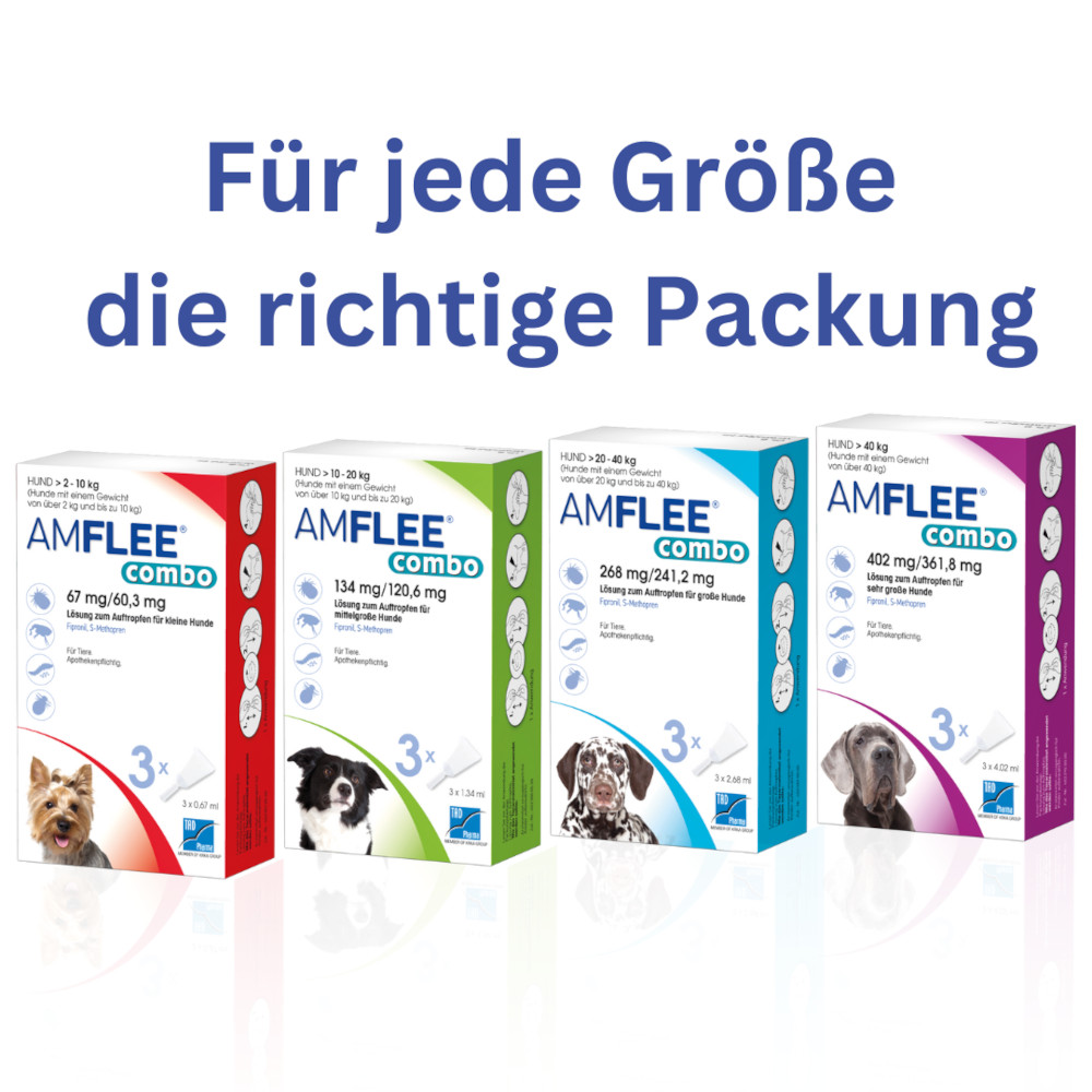 AMFLEE combo Hunde 20-40kg 3 St Lösung