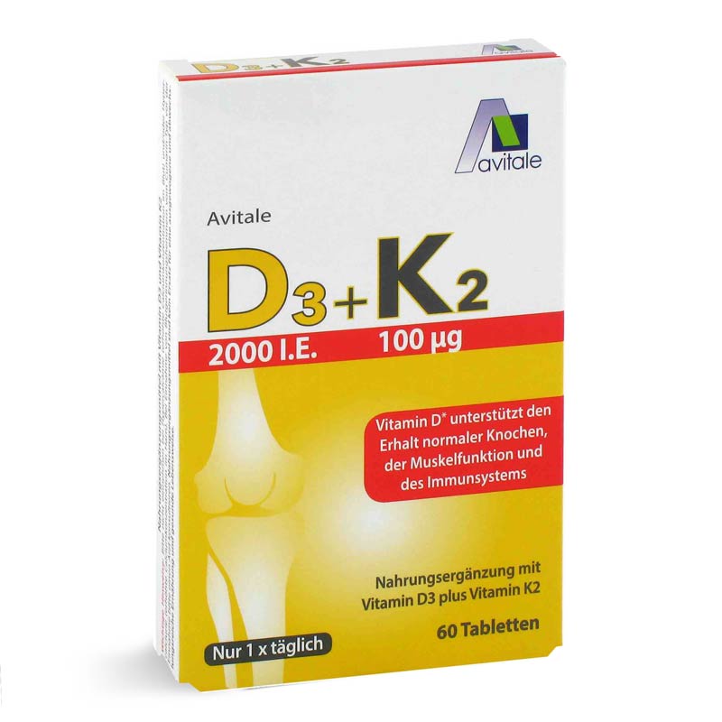 Avitale Vitamin D3+K2 2000 I.E.  60 St Tabletten