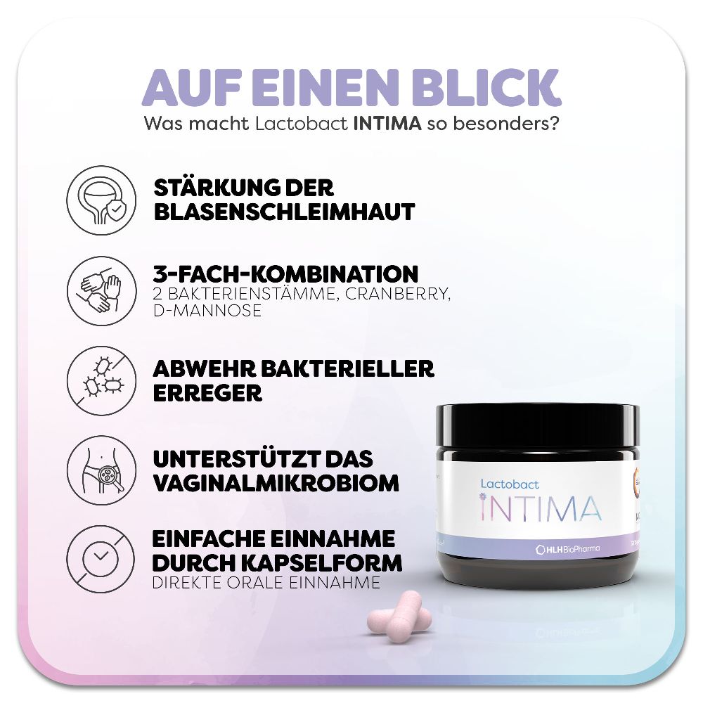 Lactobact INTIMA 30 St Kapseln magensaftresistent