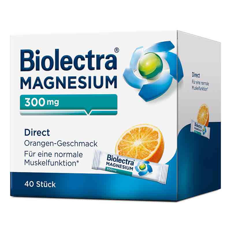 Biolectra MAGNESIUM 300mg Direct Orange  40 St Pellets