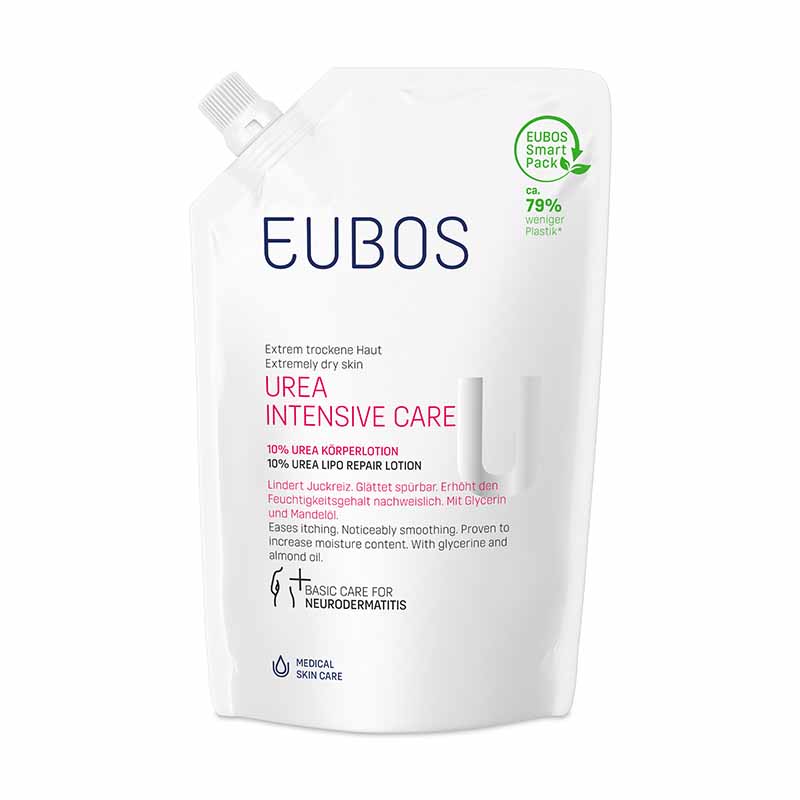 Eubos Extrem trockene Haut UREA INTENSIVE CARE 10% Körperlotion Nachfüllbeutel 400 ml Lotion