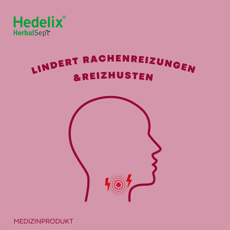 Hedelix HerbalSept Husten Lutscher Kids 6 St Bonbons