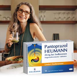 Pantoprazol HEUMANN 20mg bei Sodbrennen 14 St Tabletten magensaftresistent