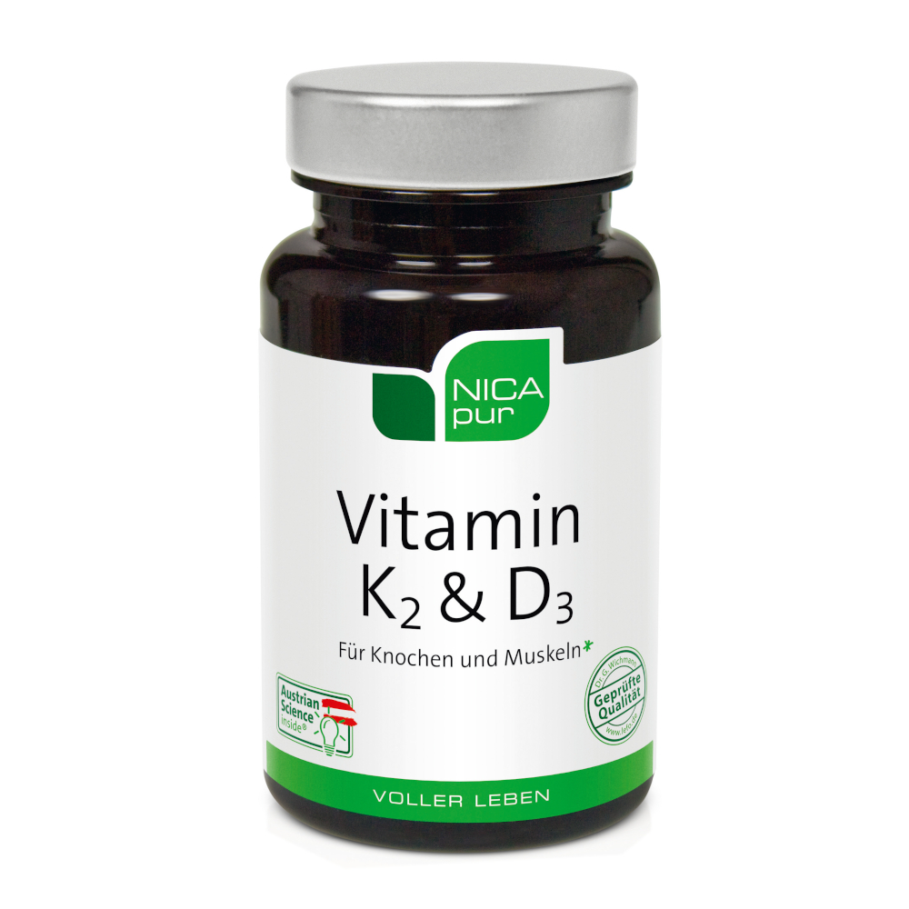 NICApur Vitamin K2 & D3 60 St Kapseln
