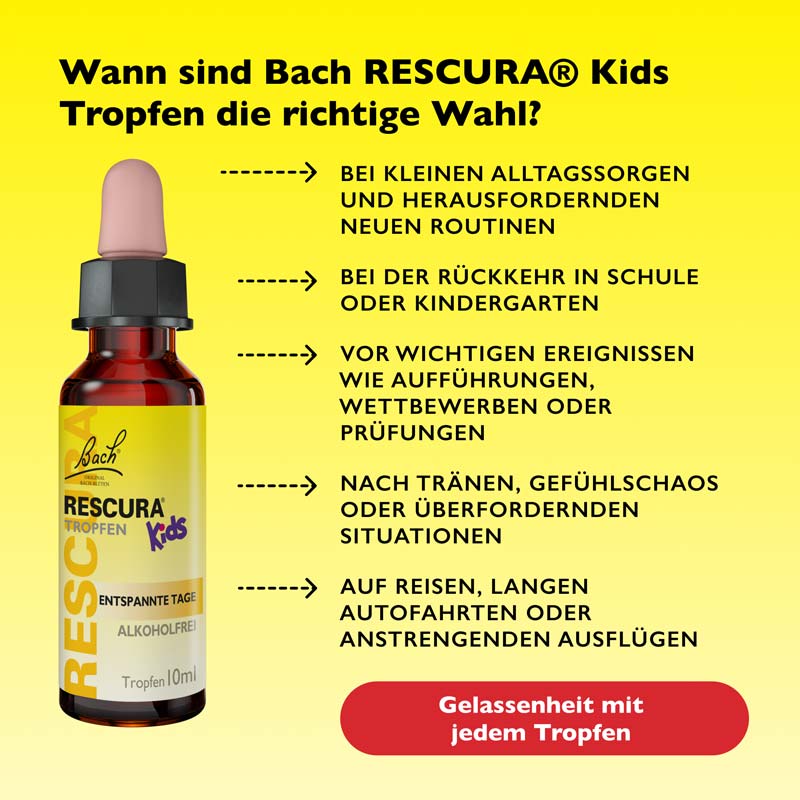 Bach RESCURA TROPFEN Kids ALKOHOLFREI 10 ml Tropfen