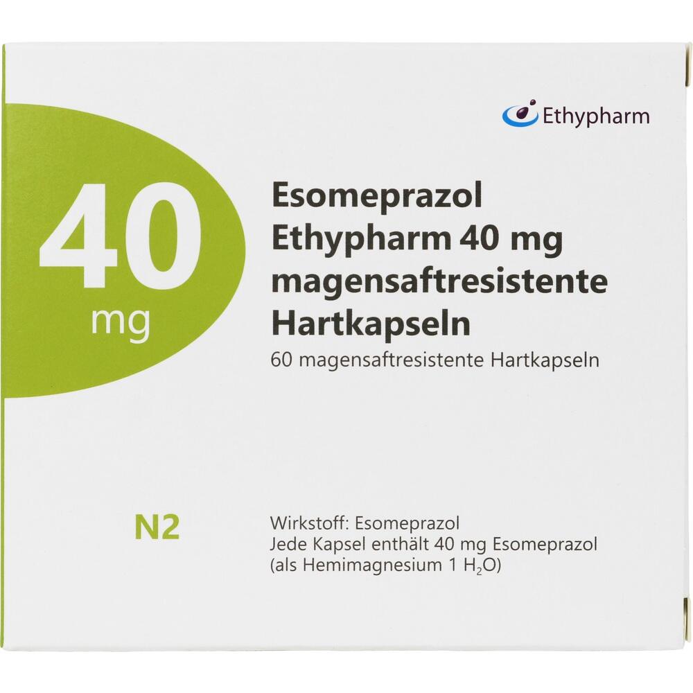 Esomeprazol Ethypharm 40mg 60 St Kapseln magensaftresistent