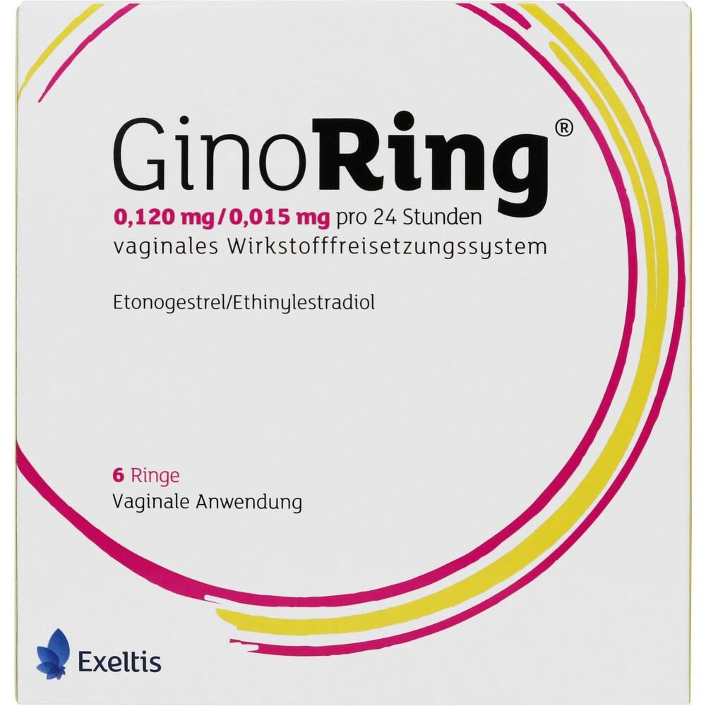 GINORING 0,120 mg/0,015 mg pro 24h vaginales WFS 6 St Vaginalring