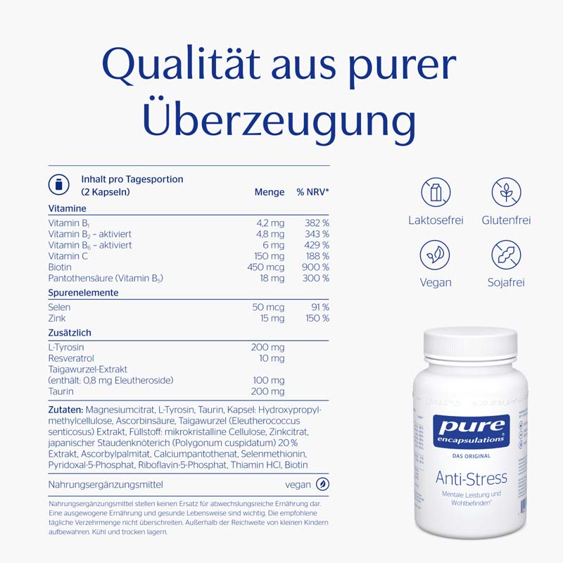 pure encapsulations Anti-Stress 60 St Kapseln