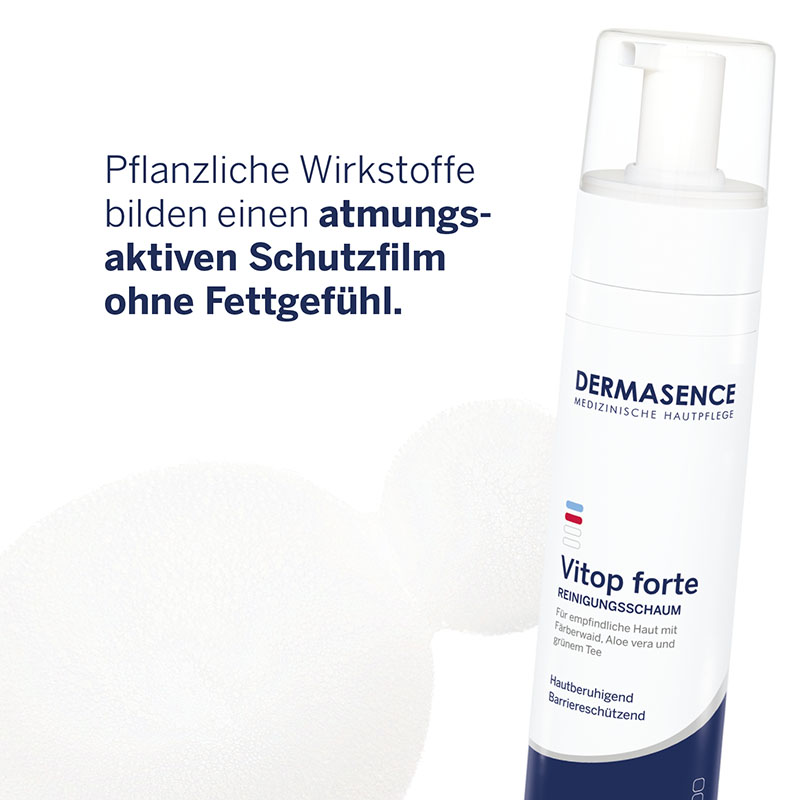 DERMASENCE Vitop forte REINIGUNGSSCHAUM 200 ml Schaum