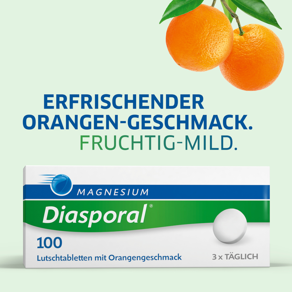 MAGNESIUM Diasporal 100  50 St Lutschtabletten