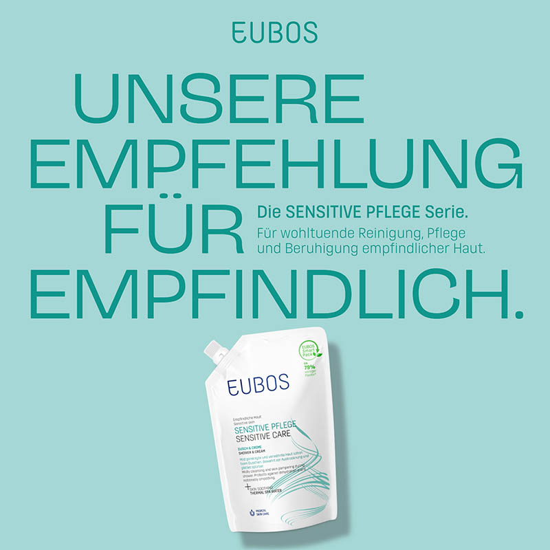 EUBOS SENSITIVE PFLEGE Dusch & Creme Nachfüllbeutel 400 ml Emulsion