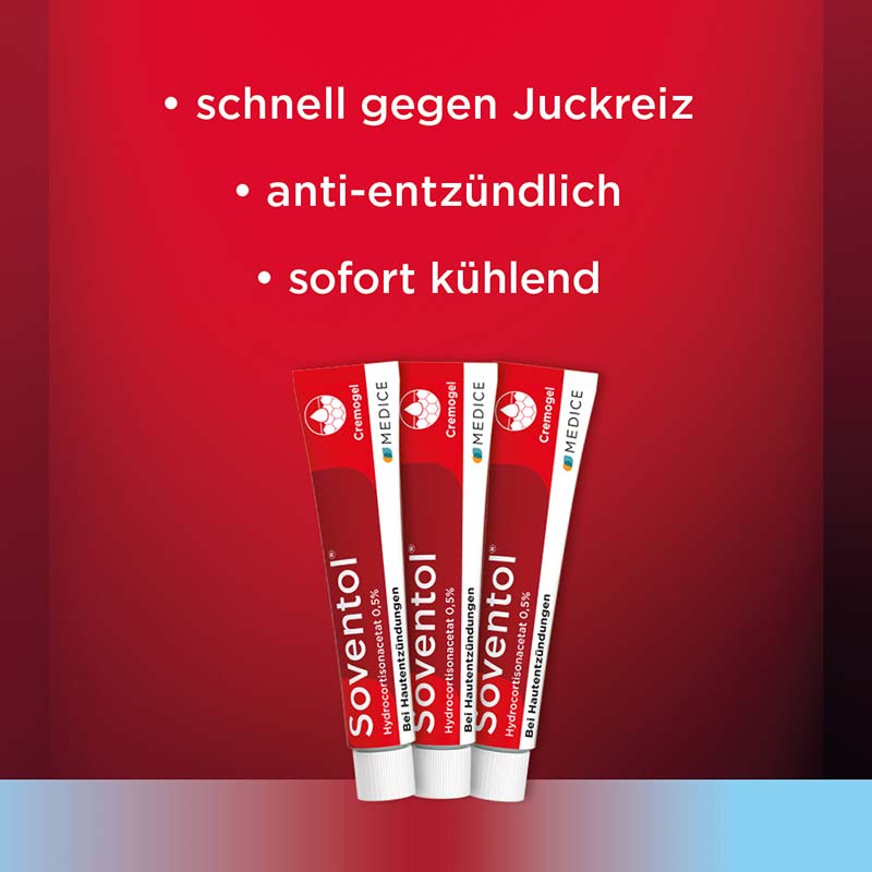 Soventol HydroCortisonACETAT 0,5% bei Hautentzündungen 30 g Creme