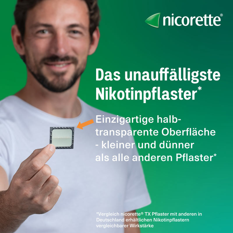nicorette Nikotinpflaster mit 10 mg Nikotin zur Raucherentwöhnung
