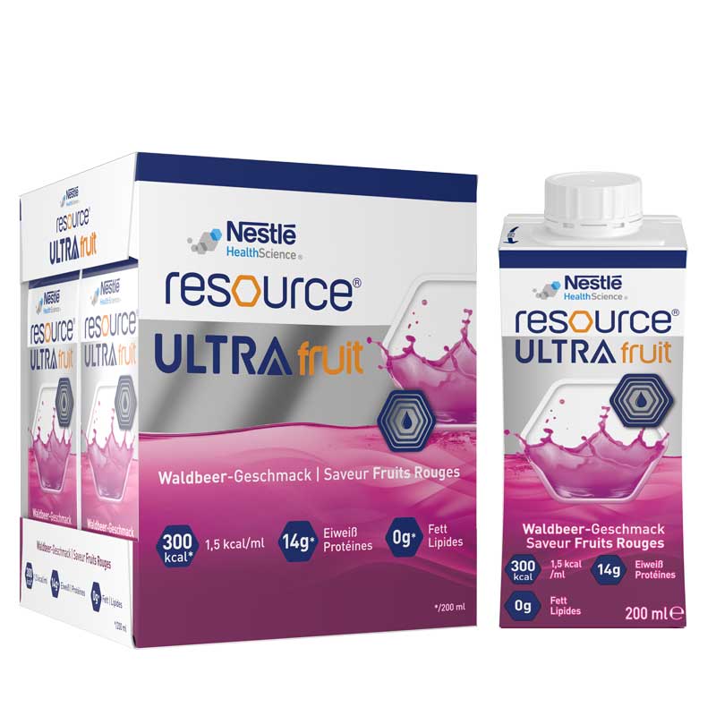 resource ULTRA fruit Waldbeere 4X200 ml Flüssigkeit