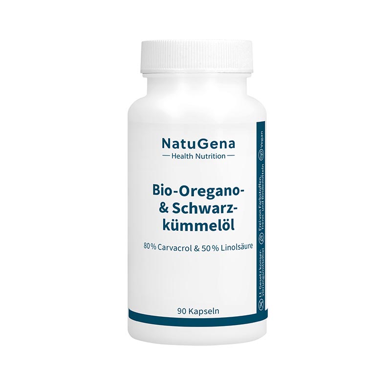 NatuGena Bio-Oregano & Schwarzkümmelöl 90 St Kapseln