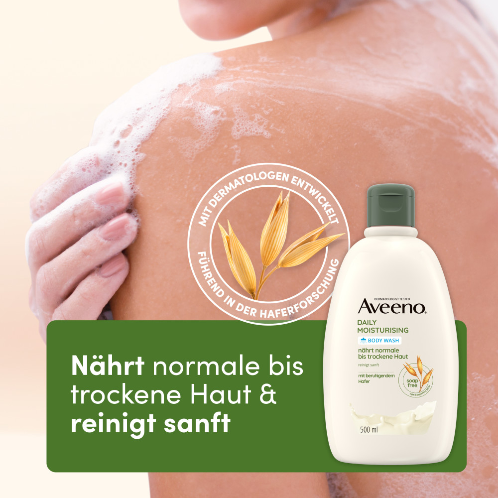 Aveeno Daily Moisturising Seifenfreies Duschgel 500 ml Duschgel