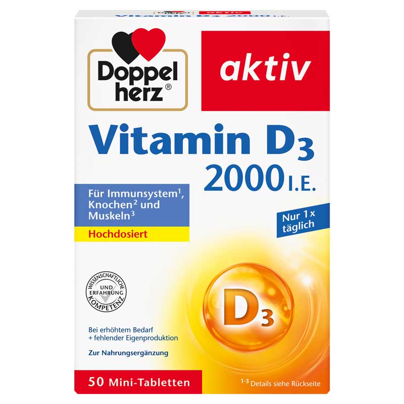 Doppelherz aktiv Vitamin D3 2000 I.E. 50 St Tabletten