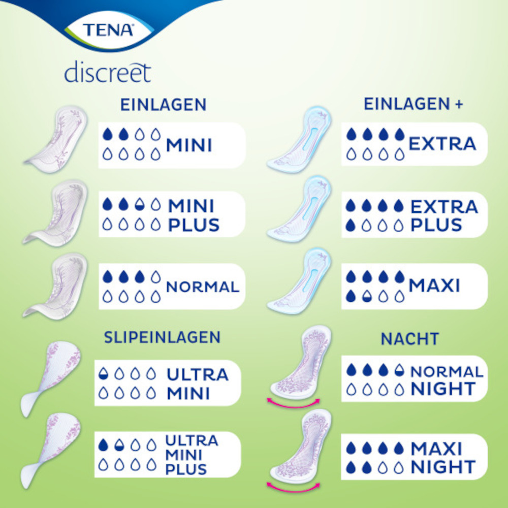 TENA LADY discreet ULTRA MINI Inkontinenz Slipeinlagen 10X28 St