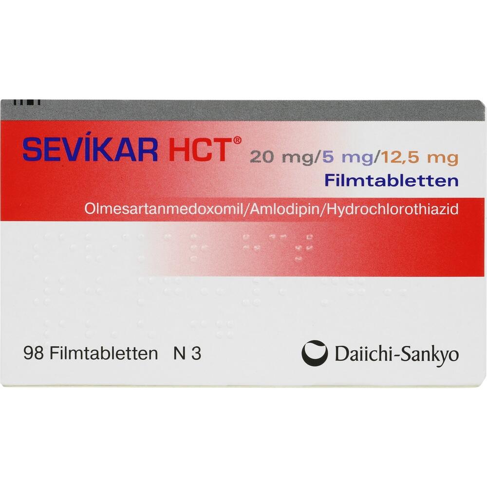 Sevikar HCT 20mg/5mg/12,5mg 98 St Filmtabletten