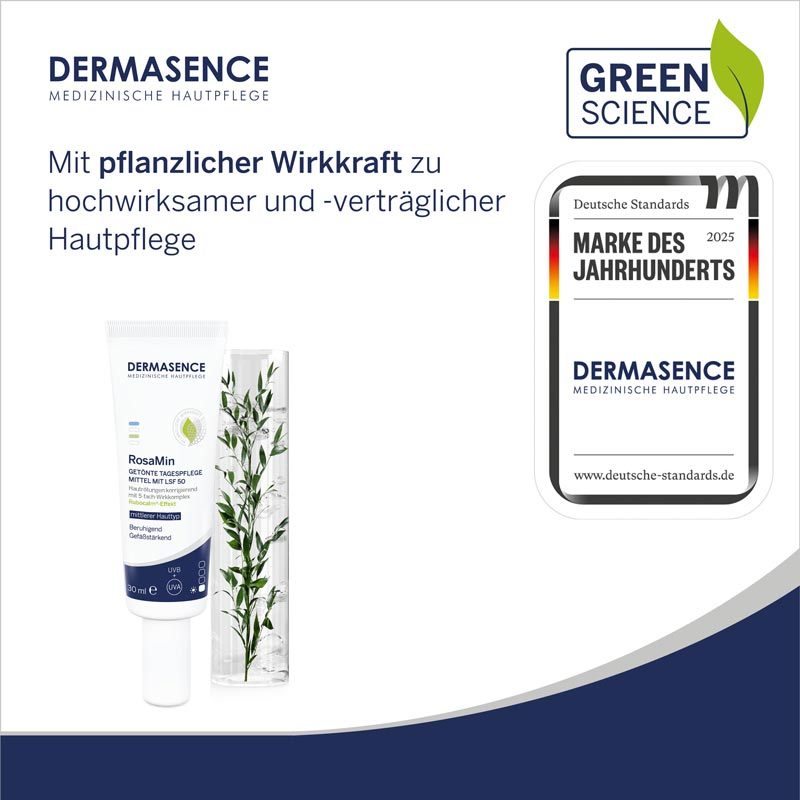 DERMASENCE RosaMin GETÖNTE TAGESPFLEGE MITTEL LSF 50 30 ml Creme