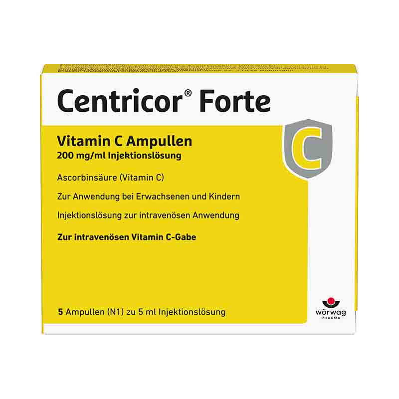 Centricor Forte Vitamin C Ampullen 200mg/ml  5X5 ml Injektionslösung