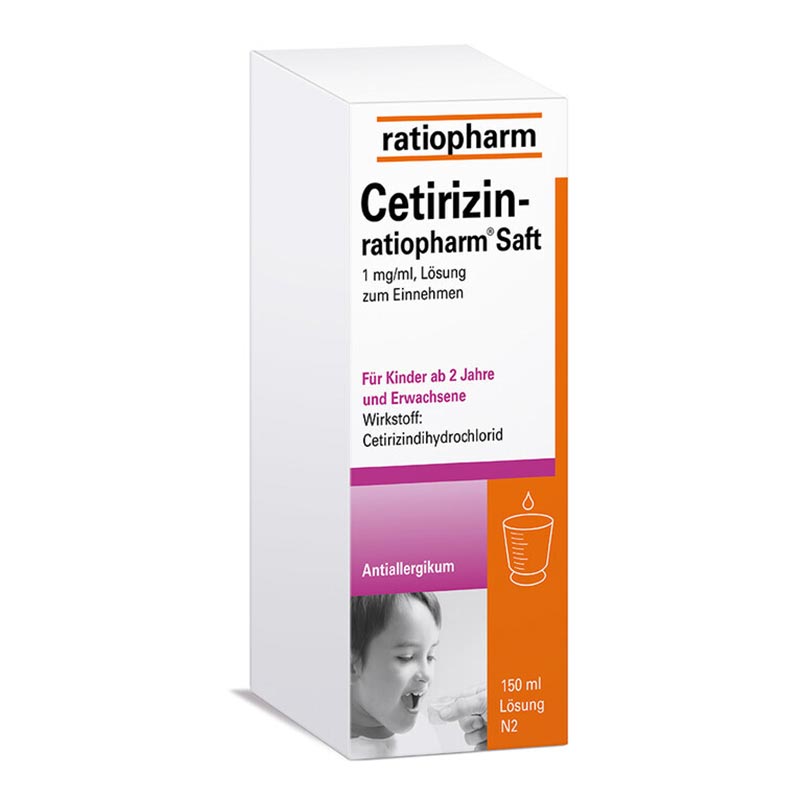 Cetirizin ratiopharm Saft - bei Allergien 150 ml Saft