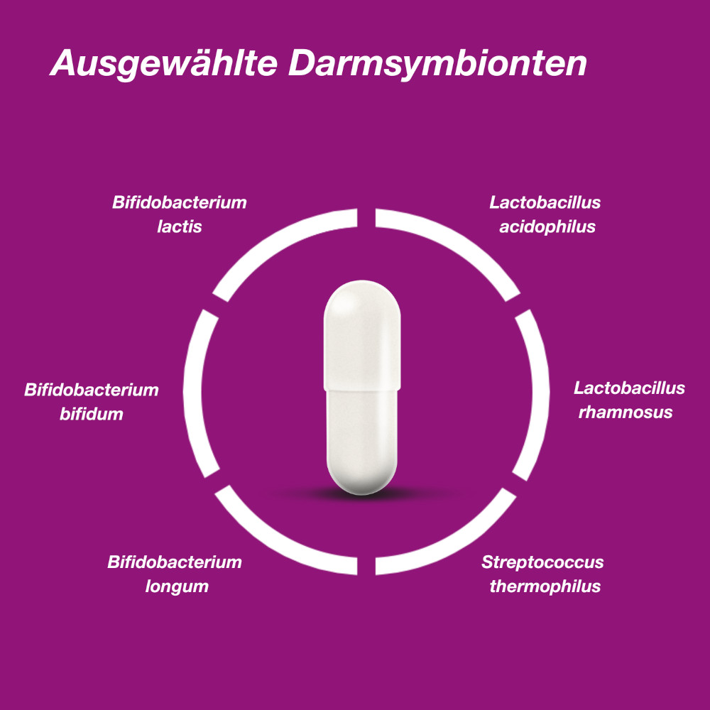 orthomol pro 6 - mit einer Kombination ausgewählter Darmsymbionten und Vitamin C - Kapseln