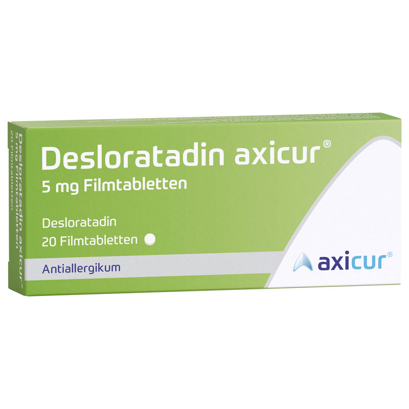 Desloratadin axicur 5mg 20 St Filmtabletten