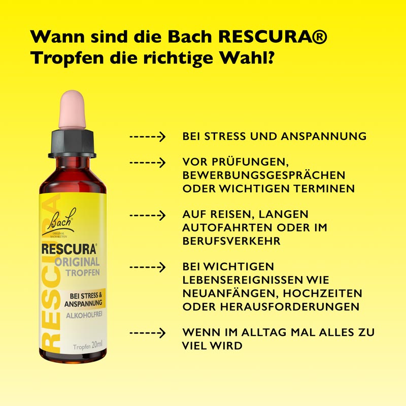 Bach RESCURA TROPFEN ALKOHOLFREI 20 ml Tropfen