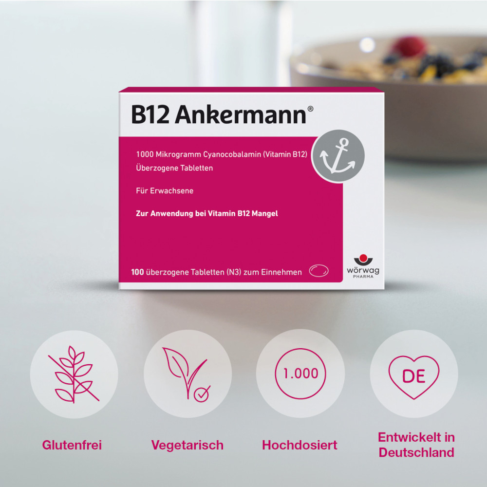B12 Ankermann 100 St Überzogene Tabletten