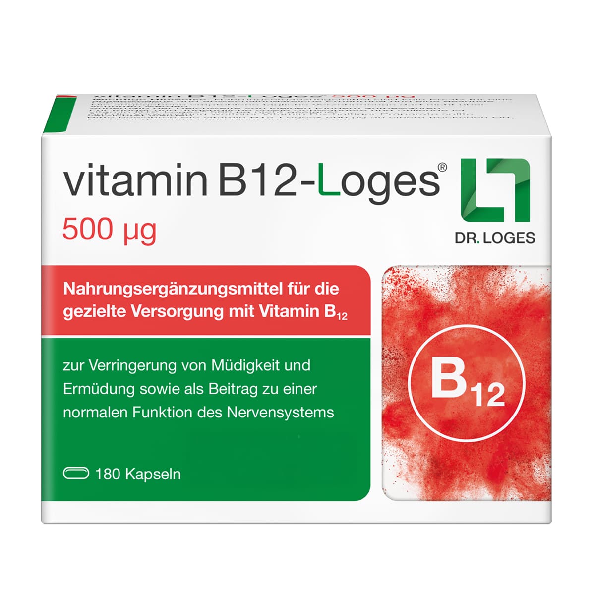 vitamin B12-Loges 500 µg 180 St Kapseln
