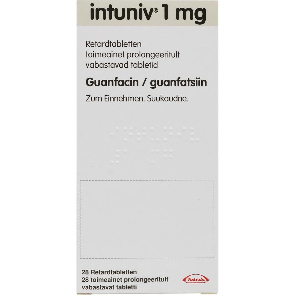 INTUNIV 1 mg Retardtabletten 28 St Retard-Tabletten