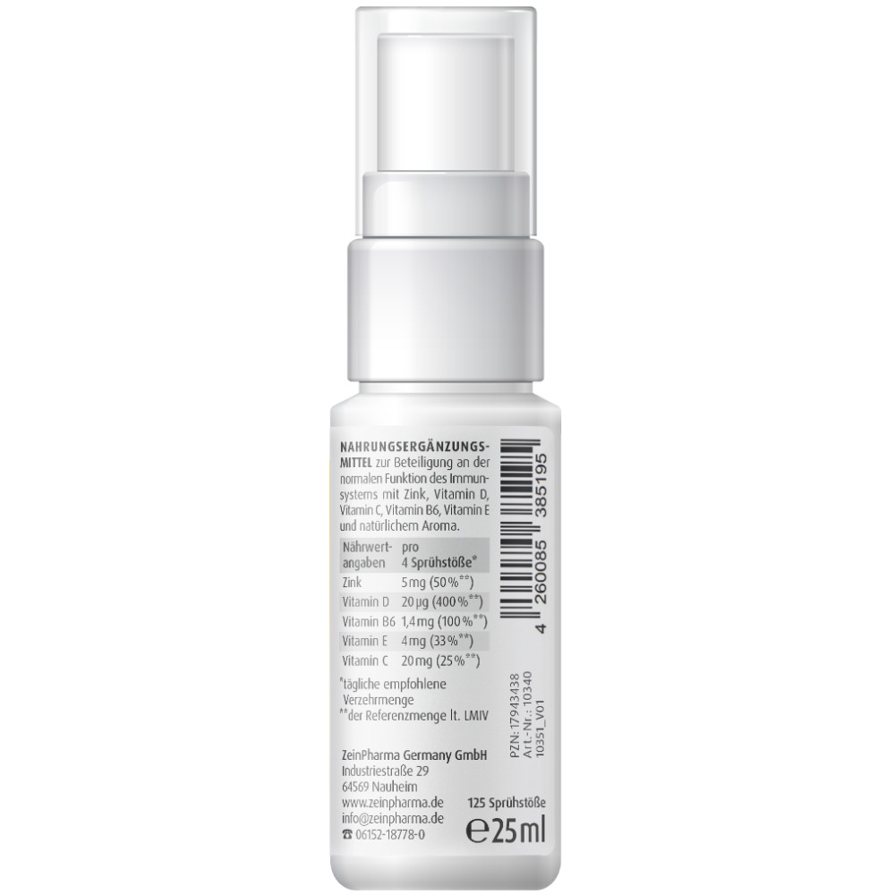 Zein Pharma Zink + Spray Ananas Geschmack 5 mg 25 ml Spray