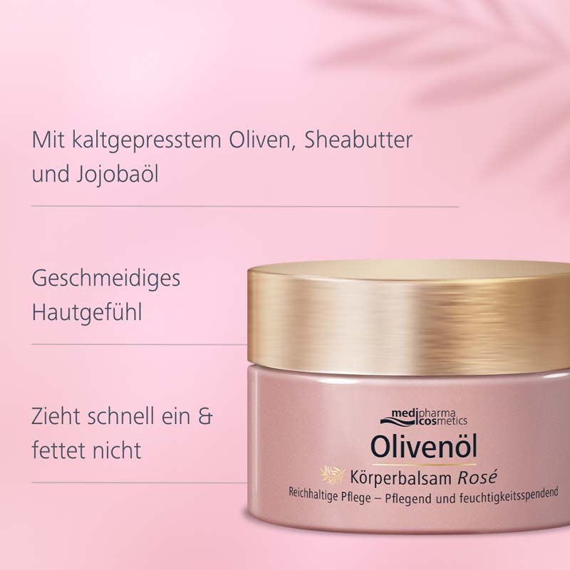 Olivenöl Körper-Balsam Rose  250 ml Balsam