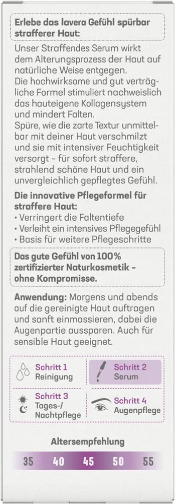 Lavera Straffendes Serum 30 ml Creme