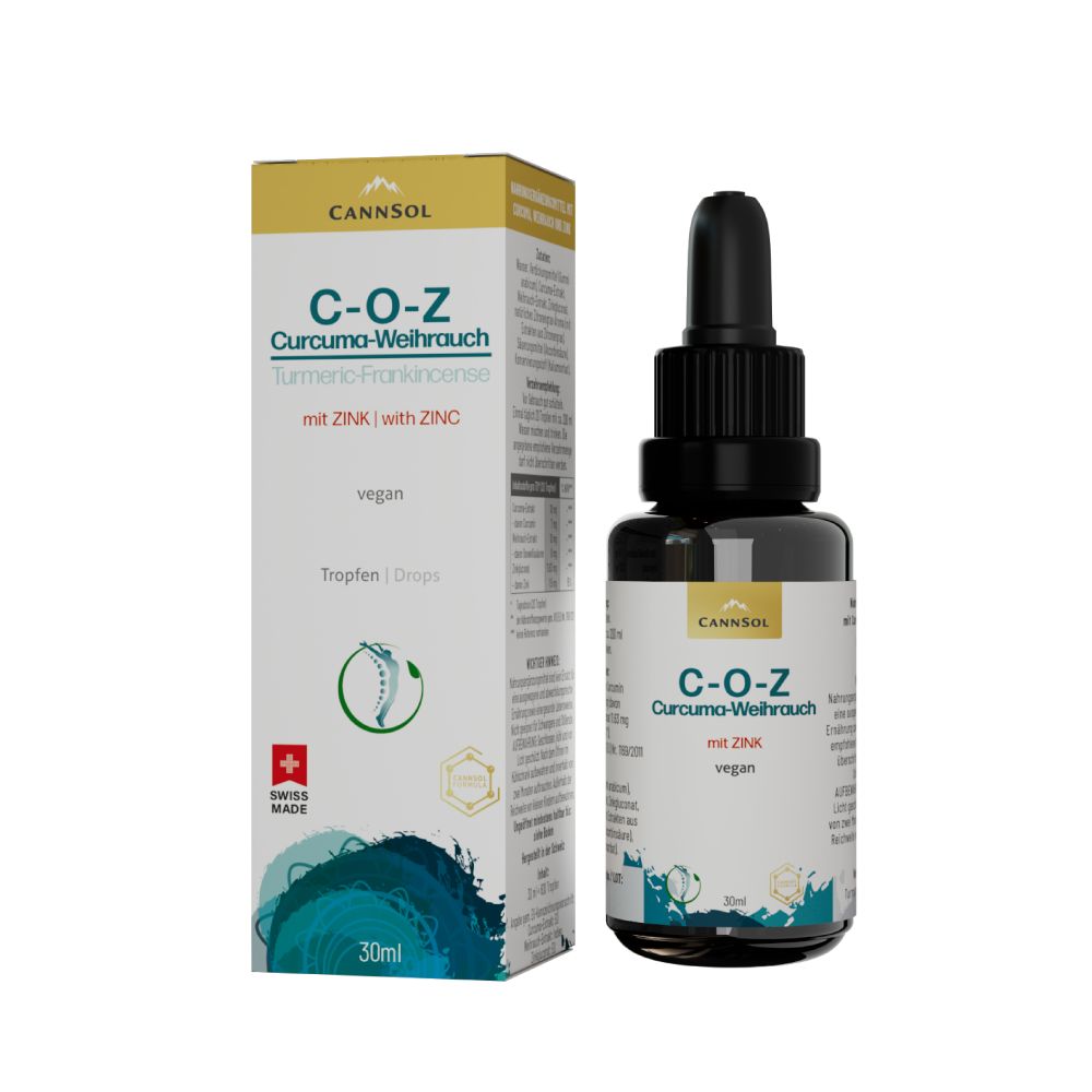 CANNSOL C-O-Z Curcuma-Weihrauch mit ZINK 30 ml Tropfen zum Einnehmen